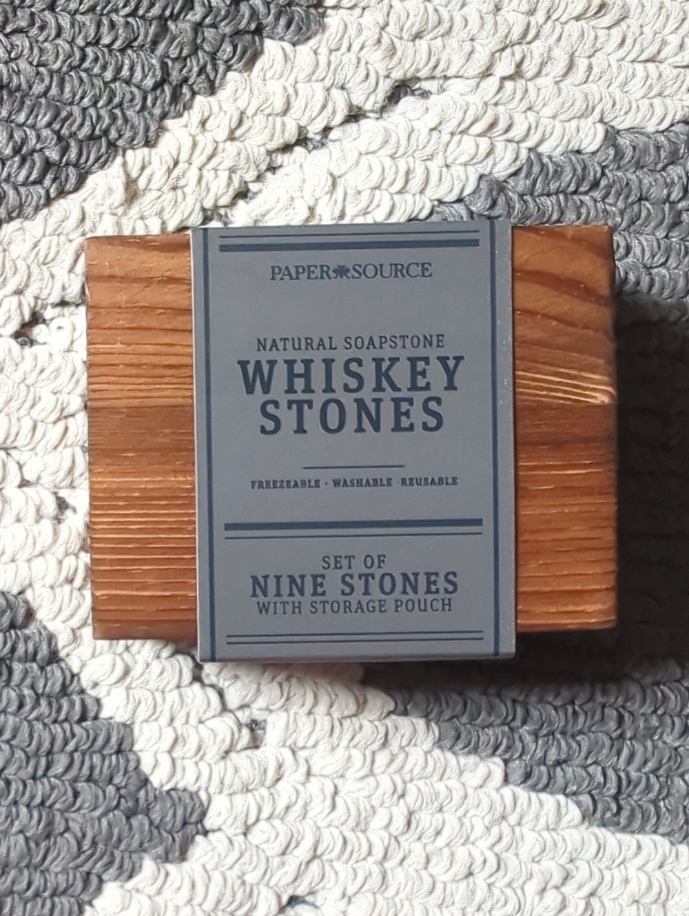 Brand New Natural Soapstone Whiskey Stones Freezable Washable Reusable
